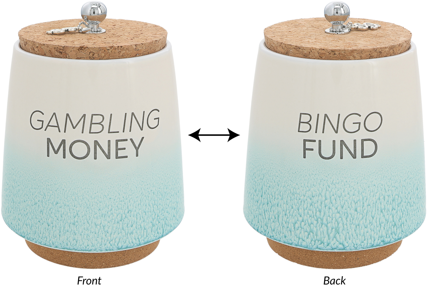 Gambling by So Much Fun-d - Gambling - 6.5" Ceramic Savings Bank
