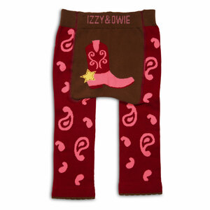 Red and Pink Cowgirl by Izzy & Owie - 6-12 Month Baby Leggings