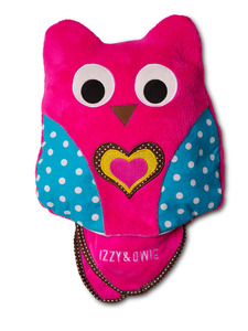 Pink Owl by Izzy & Owie - 13" x 14" Pillow with 35" x 48" Blanket