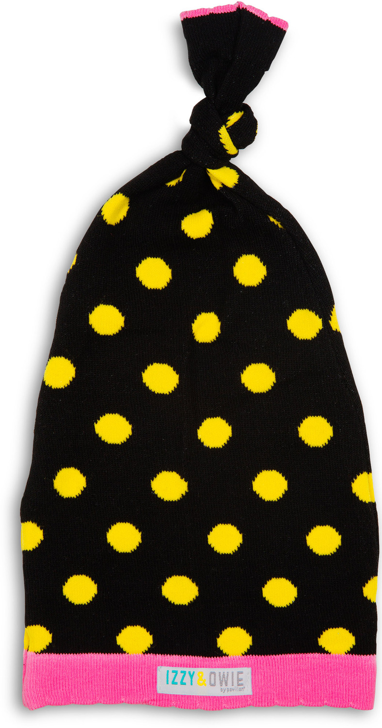Yellow and Black Dot by Izzy & Owie - Yellow and Black Dot - 0-12 Month Baby Hat