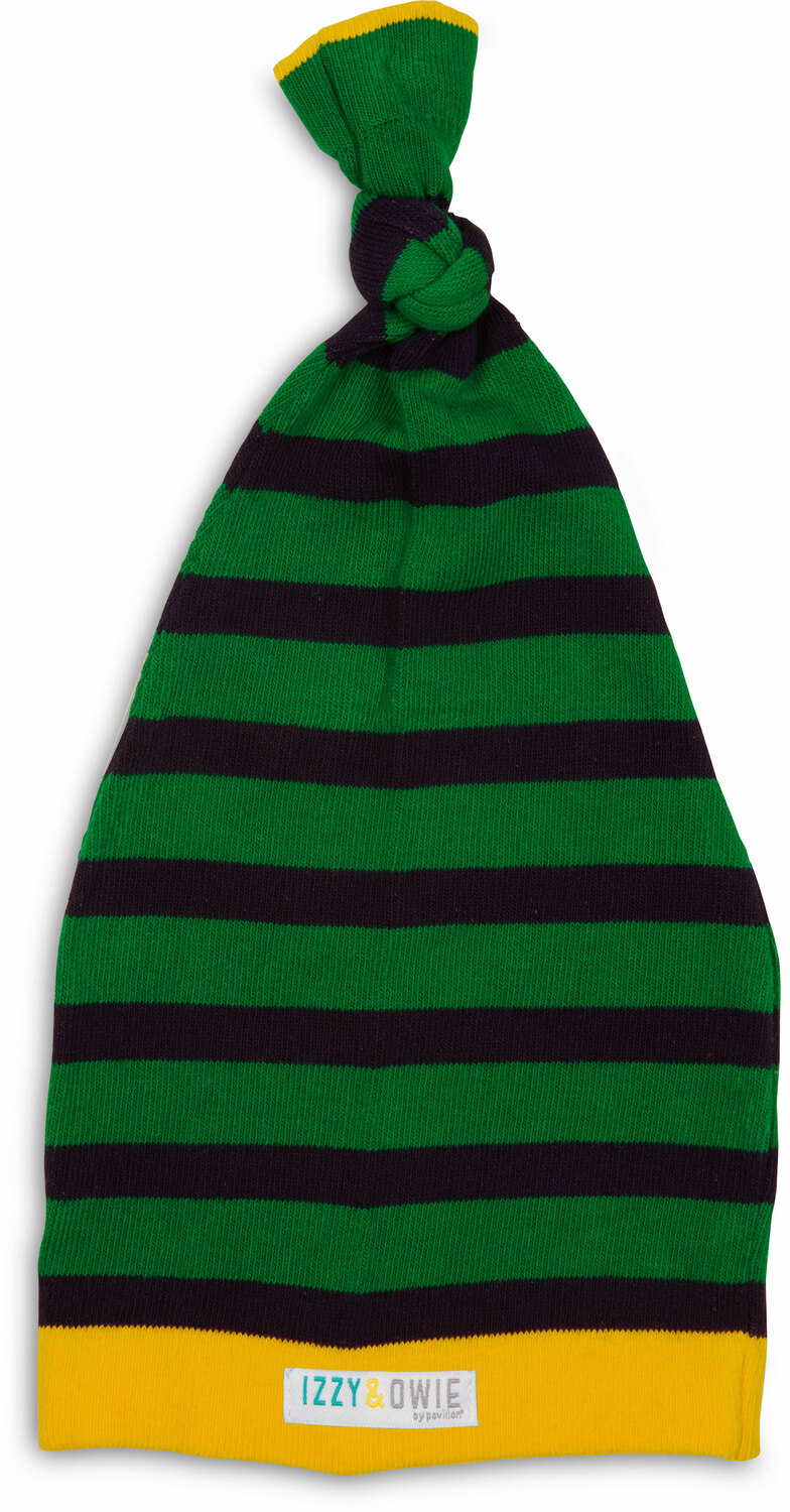 Dark Green and Navy Stripe by Izzy & Owie - Dark Green and Navy Stripe - 0-12 Month Baby Hat