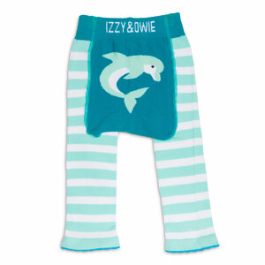 Blue Dolphin by Izzy & Owie - 6-12 Months Baby Leggings