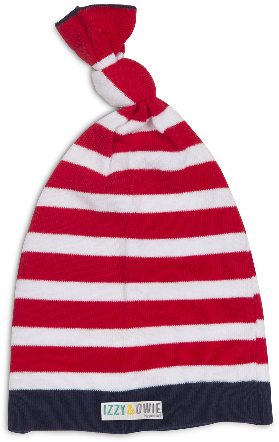 Red and Navy Stripe, One Size Fits All Baby Hat - Izzy & Owie - Pavilion