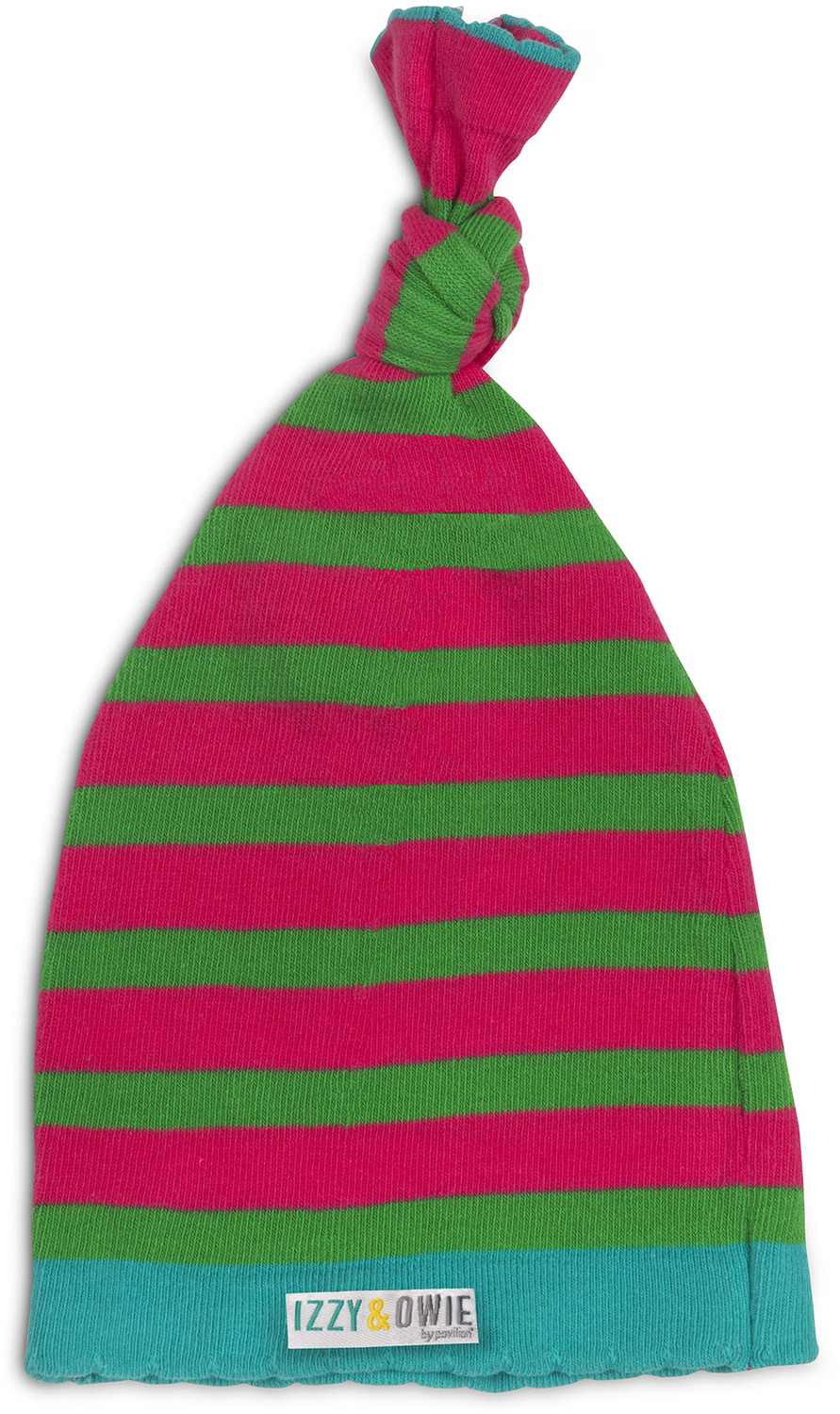Pink and Green Stripe by Izzy & Owie - Pink and Green Stripe - One Size Fits All Baby Hat