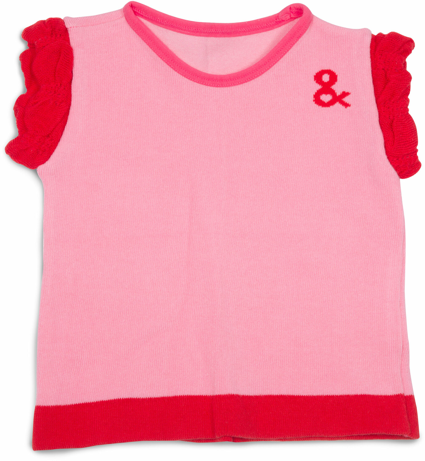 Pink and Coral  by Izzy & Owie - Pink and Coral  - 6-12 Months Ruffle T-Shirt