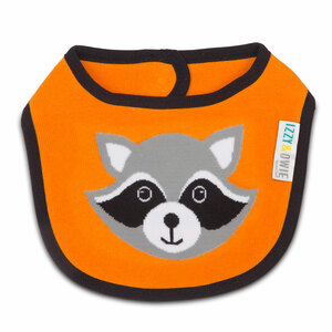 Orange Raccoon by Izzy & Owie -  Baby Bib
