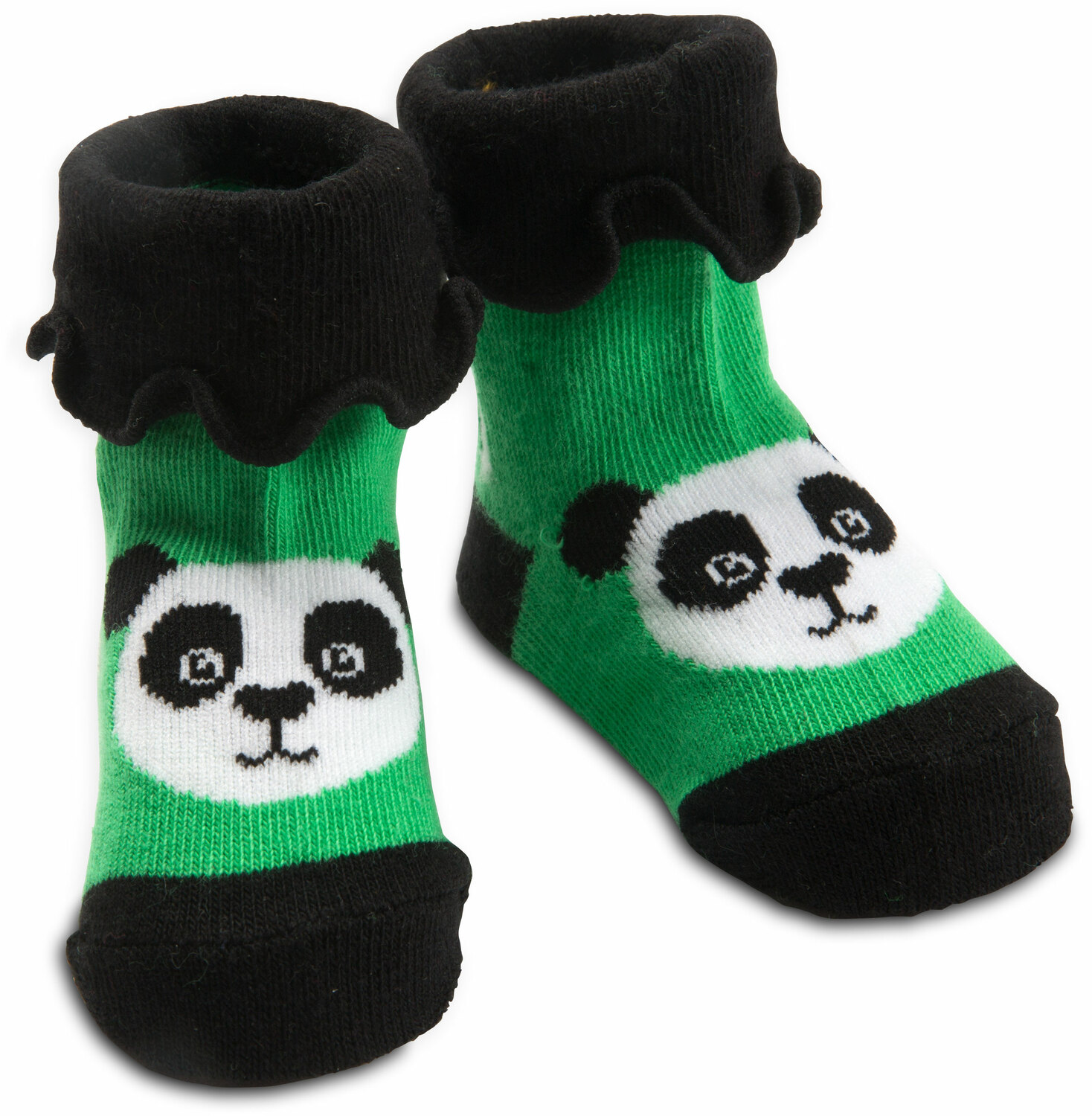 Bamboo Green Panda by Izzy & Owie - Bamboo Green Panda - 0-12 Sock