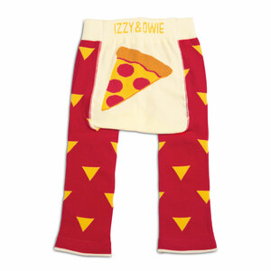 Red and Orange Pizza by Izzy & Owie - 12-24 Months Baby Leggings