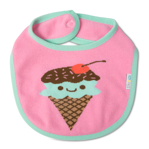 Pink & Mint Ice Cream by Izzy & Owie - Baby Bib