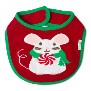 Christmas Mouse by Izzy & Owie - Baby Bib