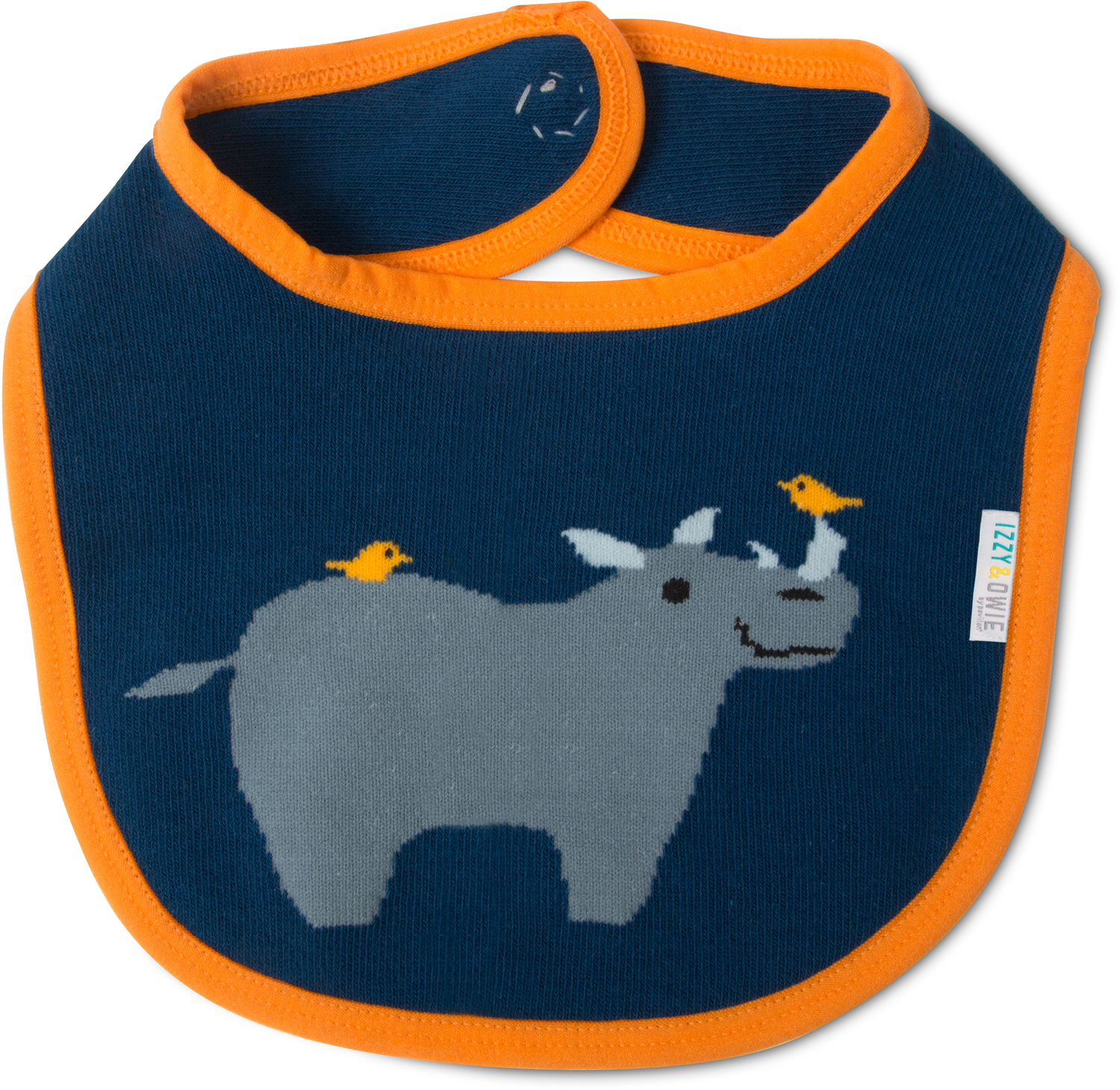 Blue Rhino by Izzy & Owie - Blue Rhino - Baby Bib