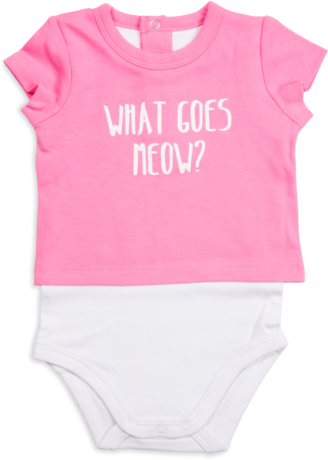 Light Pink Kitty by Izzy & Owie - Light Pink Kitty - 12-24 Months Shw-onesie  