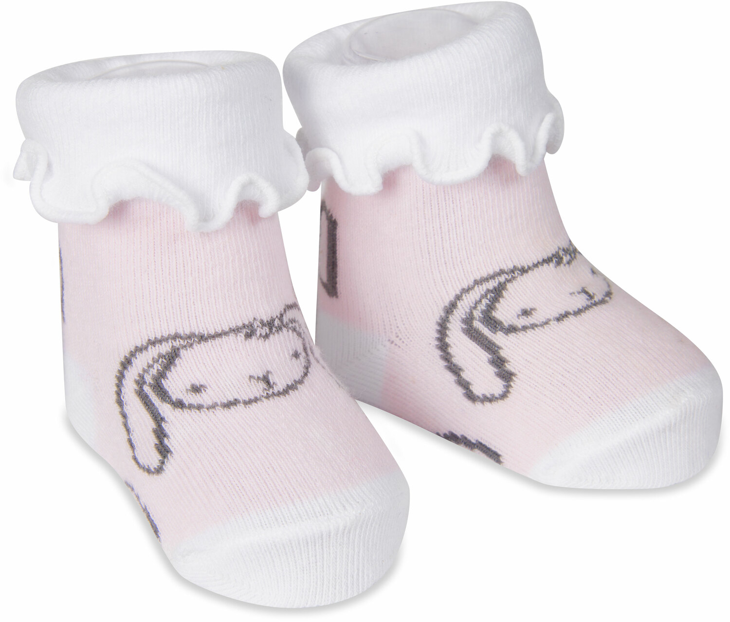 Soft Pink Bunny by Izzy & Owie - Soft Pink Bunny - 0-3 Months Socks