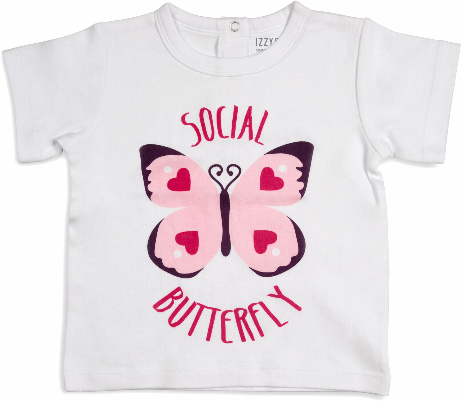 Butterfly Hearts by Izzy & Owie - Butterfly Hearts - 12-24 Months White T-Shirt