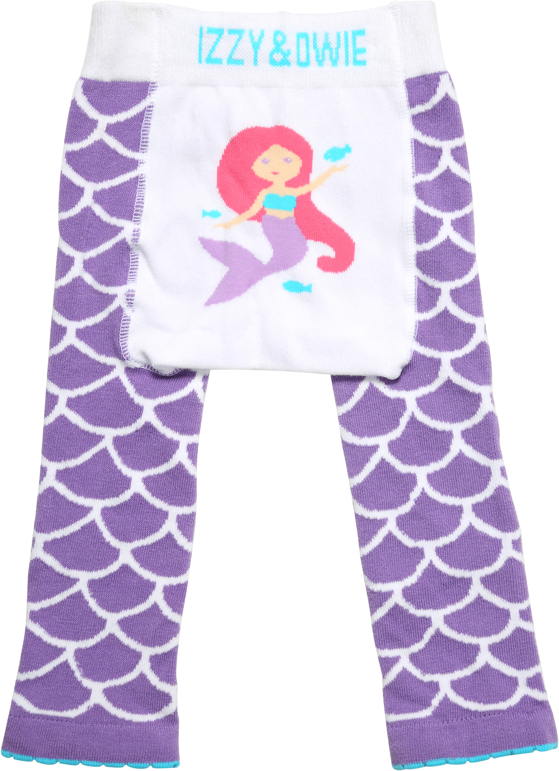Purple Mermaid by Izzy & Owie - Purple Mermaid - 6-12 Months Baby Leggings