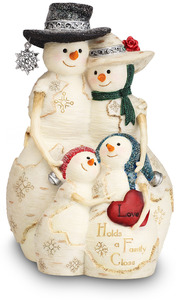 Love Holds a Family Close by The Birchhearts - 5" Snowman Family of 4