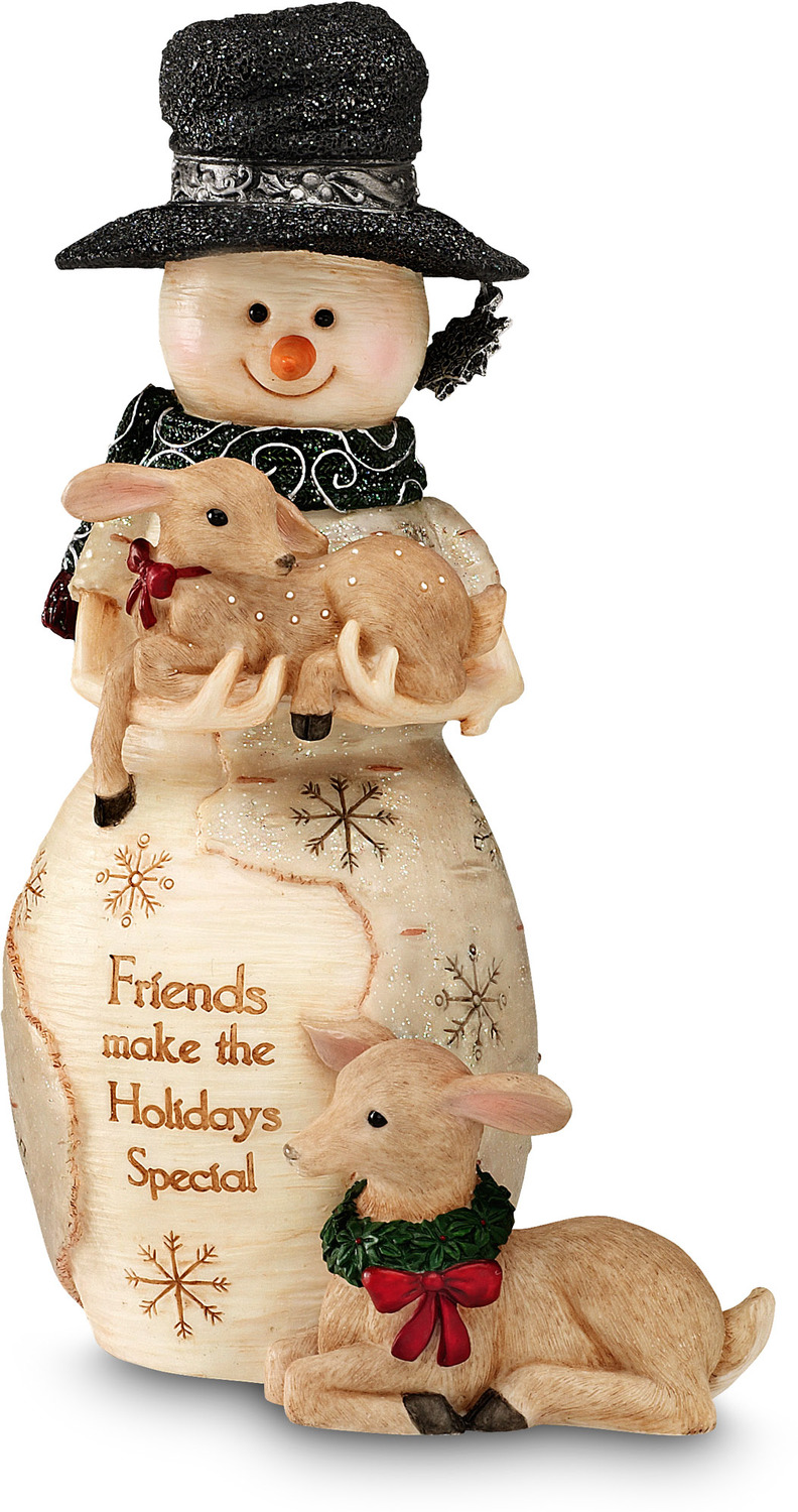 Friends by The Birchhearts - <em>Friends</em> - Christmas Snowman Figurine -