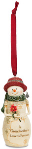 Grandmother by The Birchhearts - 4" Snowwoman Holding a Flower Ornament