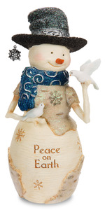 Peace on Earth by The Birchhearts - 7" Snowman with Doves