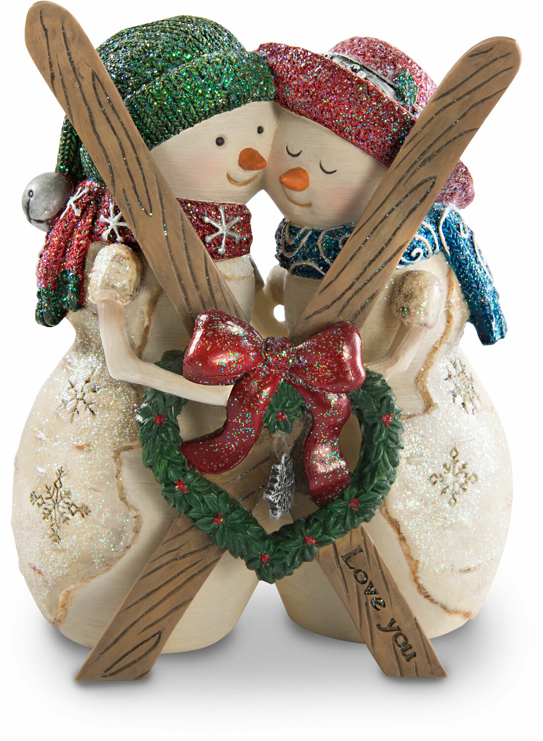 Love by The Birchhearts - Love - 4.5" Snowcouple with Skis