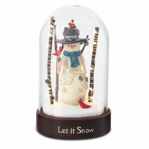 Let it Snow by The Birchhearts - USB Tap Activated LED Glass Dome