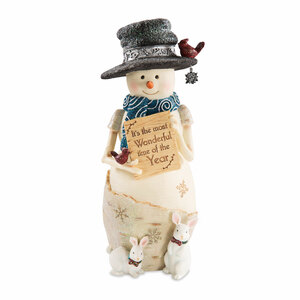 Wonderful by The Birchhearts - 9" Snowman Holding Sign