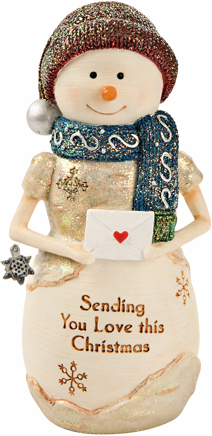 Sending Love by The Birchhearts - Sending Love - 4.5" Snowman Holding a Letter