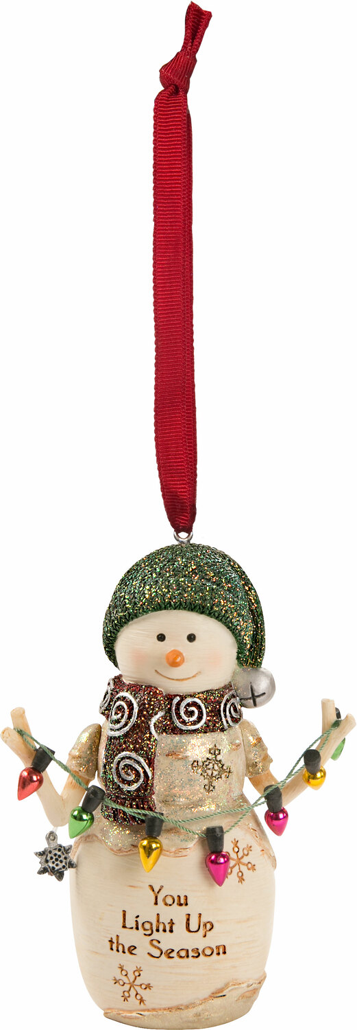 Light Up by The Birchhearts - Light Up - 4" Snowman Ornament