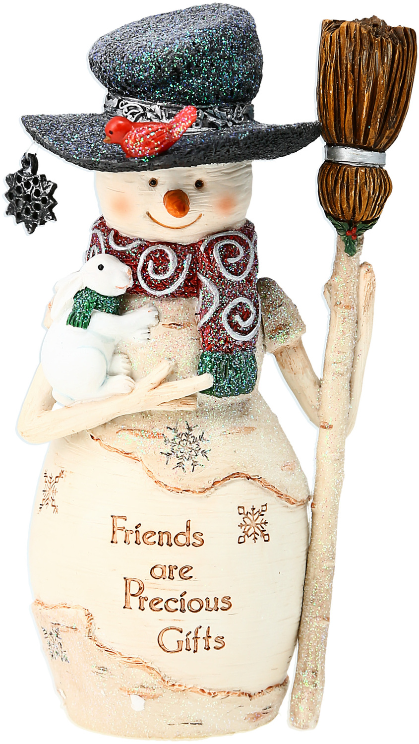 Precious Gifts by The Birchhearts - Precious Gifts - 6" Snowman holding a Broom 