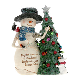 Friends and Family by The Birchhearts - 5" Snowman with Tree