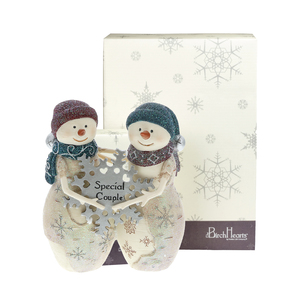 Special Couple by The Birchhearts - 4.5" Snowcouple Holding a Snowflake