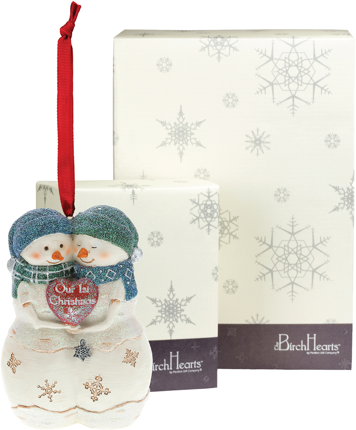 1st Christmas by The Birchhearts - 1st Christmas - 4" Snowcouple Ornament