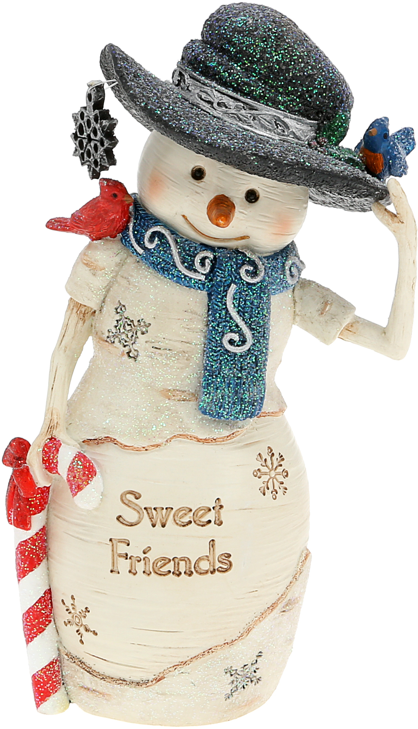 Sweetest Friends by The Birchhearts - Sweetest Friends - 5" Snowman With Birds