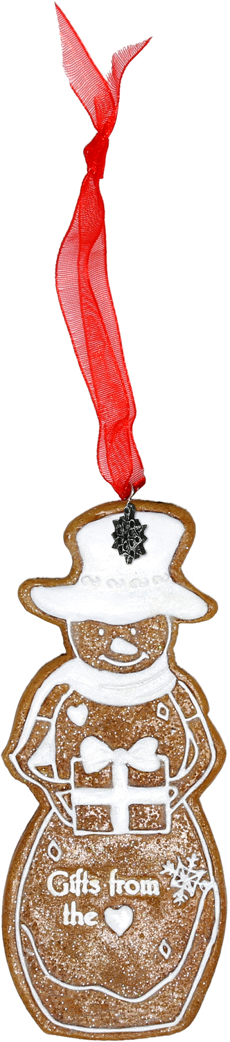 From the Heart by The Birchhearts - From the Heart - 4" Snowman Ornament