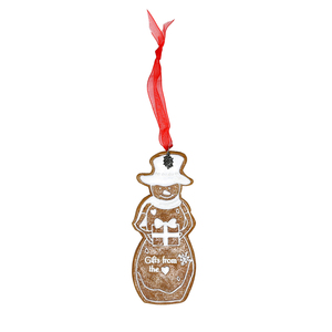 From the Heart by The Birchhearts - 4" Snowman Ornament