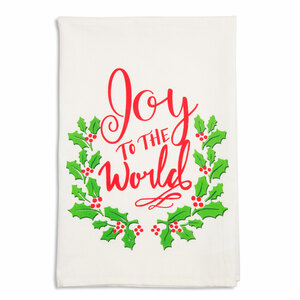 Joy by Holiday Hoopla - 26.5" x 27.25" Tea Towel