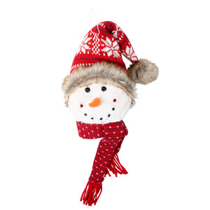 Snowflake by WarmHearts - 8" Snowman Hanging Ornament