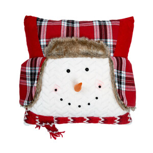 Cozy by WarmHearts - 16" Snowman Pillow 