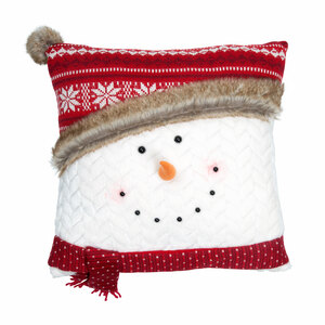 Comfy by WarmHearts - 16" Snowman Pillow