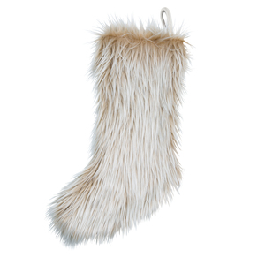 Cream Faux Fur by WarmHearts - 20" Stocking