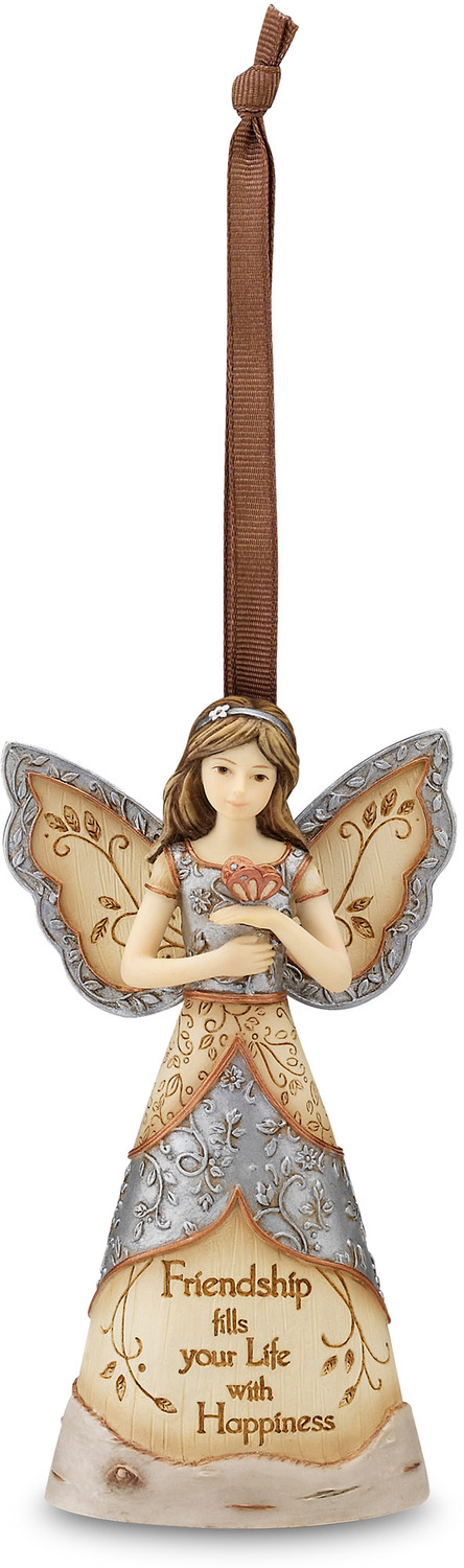 Friendship by Elements - Friendship - 4.75" Angel & Butterfly Ornament
