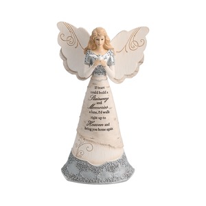 Sympathy by Elements - 8" Angel holding Dove