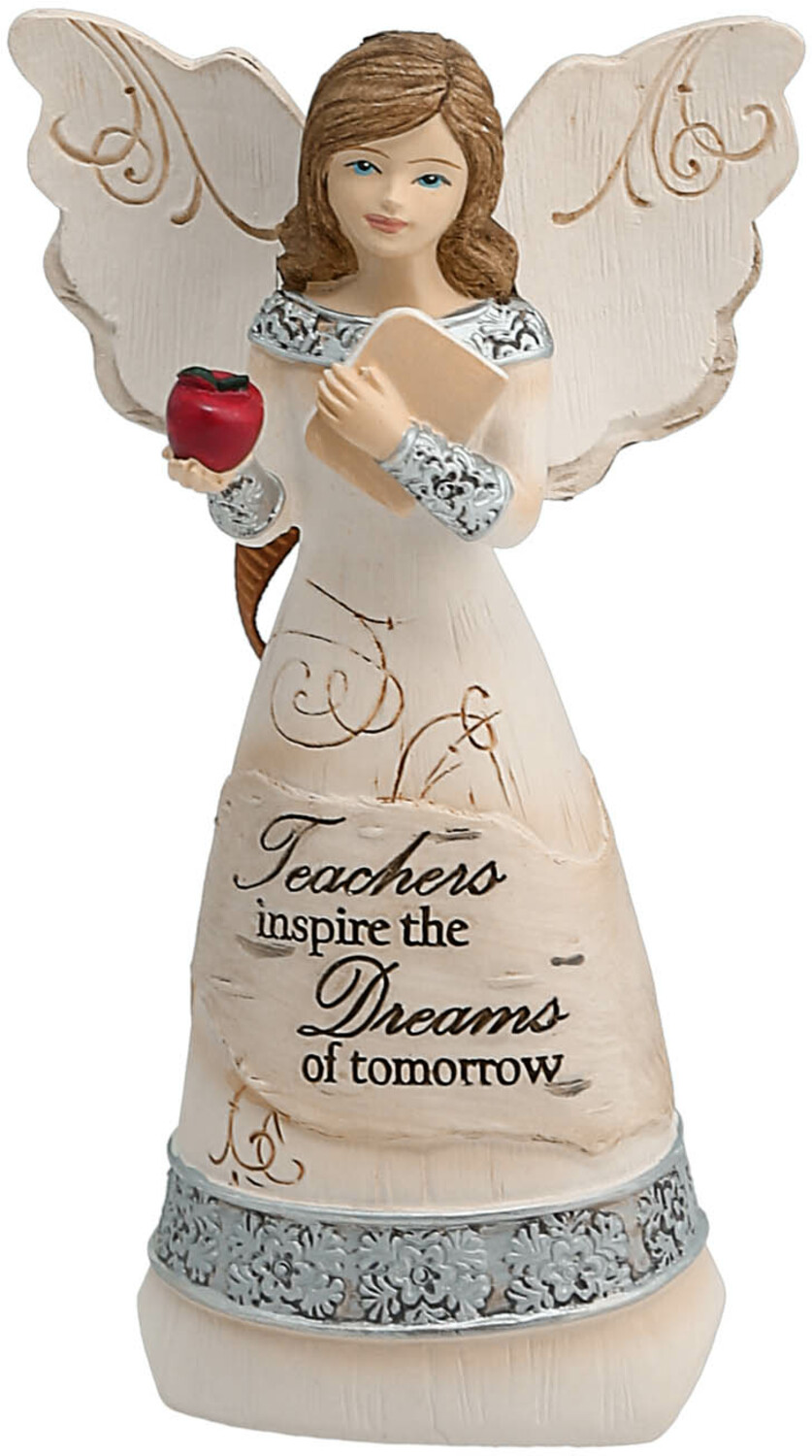 Teacher by Elements - <em>Teacher</em> - Angel Christmas Ornament, 4.75 in -
