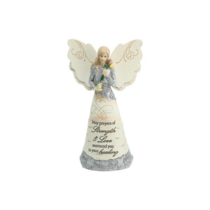 Strength & Healing by Elements - 6.5" Angel Holding Bird