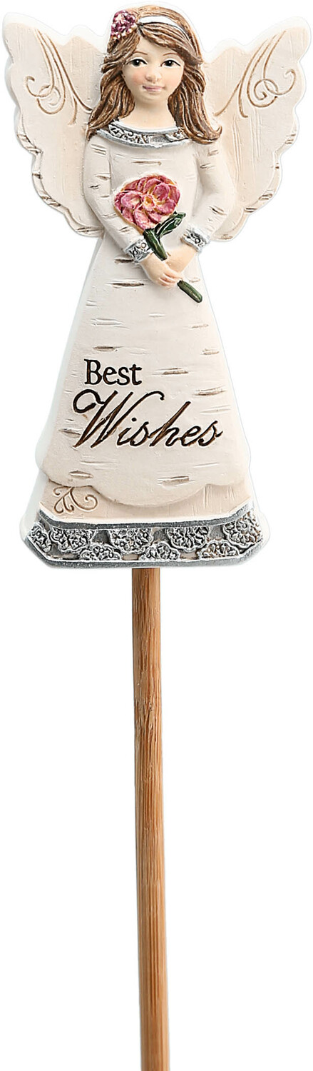 Best Wishes by Elements - Best Wishes - 3" Angel Floral Pick