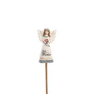 Best Wishes by Elements - 3" Angel Floral Pick