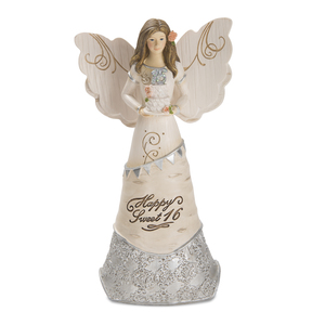 Sweet 16 by Elements - 6" Angel Holding Cake