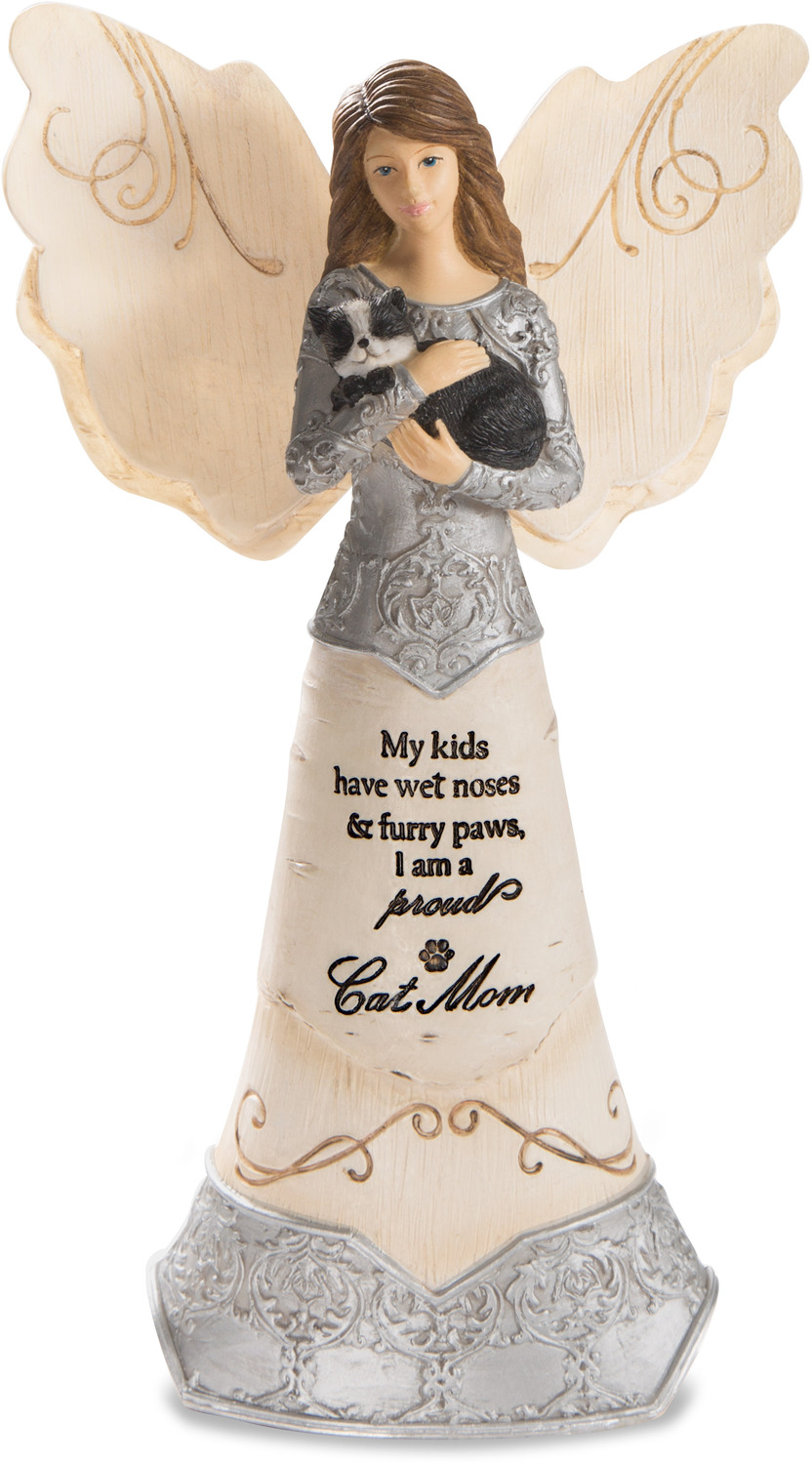 Cat Mom by Elements - Cat Mom - 6" Angel Holding Cat