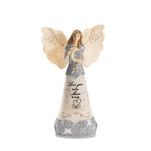 Love You by Elements - 6" Angel Holding Moon