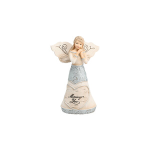 Missing You by Elements - 5.5" Angel Holding a Butterfly